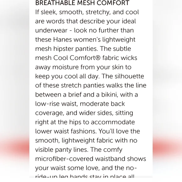 10 Pack Hanes Hipster Underwear - Picture 2 of 13